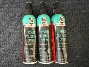 lot 63 image: 3 Bottles Of Premium Dental Pet Spray