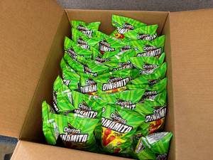 lot 107 image: Box Of Doritos Dinamita Chile Limon
