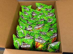 lot 108 image: Box Of Doritos Dinamita Chile Limon