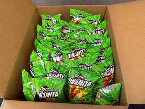lot 109 image: Box Of Doritos Dinamita Chile Limon