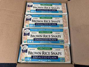 lot 132 image: 12 Packs Of Organix Brown Rice Snaps