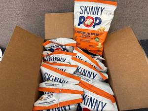 lot 154 image: 12 Bags Of Skinny Pop Cheddar Jalepeno Popcorn