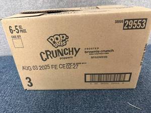 lot 213 image: 6 Packs Of Pop Tarts Crunchy Poppers