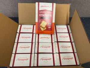 lot 110 image: 12 Boxes Of Absolutely Grain Free Crackers