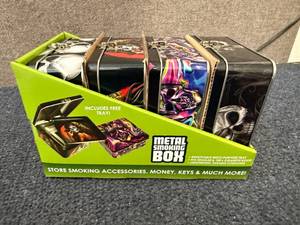 lot 77 image: 4 Metal Smoking Boxes