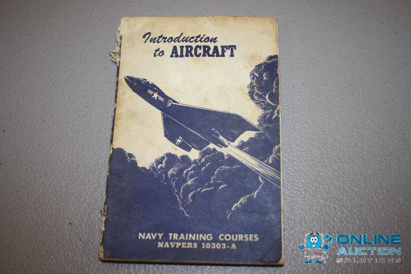 lot 182 image: Introduction To Aircraft Navy Training Course Book.