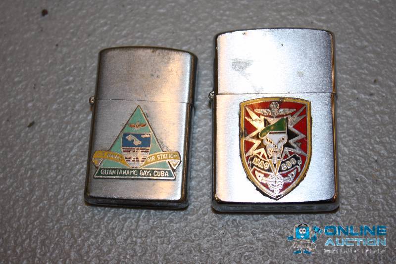 lot 175 image: Lot of (2) Lighters Including Zippo Guantanamo Bay Lighter & MAC V SDG Lighter.