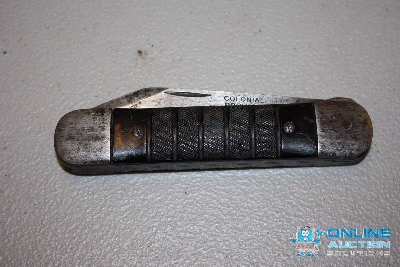 lot 95 image: U.S. Navy Survival Knfie Colonial Prov. R.I.