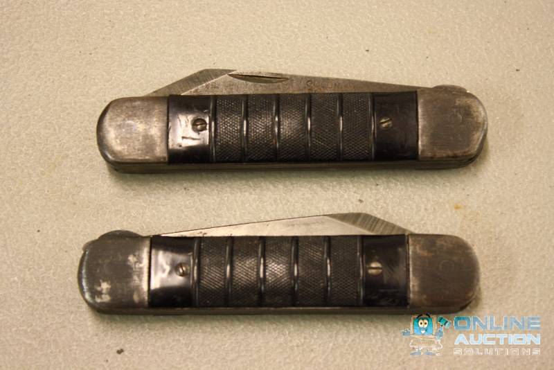 lot 98 image: Lot of (2) U.S. Navy Survival Knfie Colonial Prov. R.I.