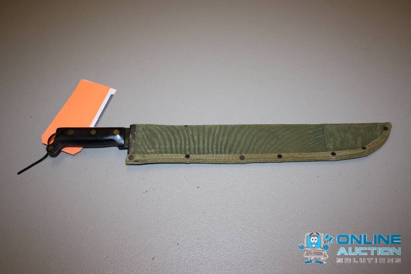 lot 78 image: U.S. Military Clyde Knife wSheath 18 Blade.