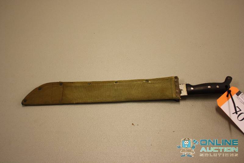 lot 70 image: Collins-Legitumus Knife wSheath 1942 18 Blade.