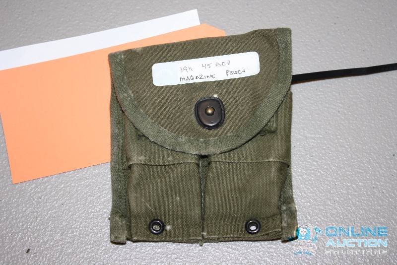 lot 158 image: U.S. Military .45 ACP Magazine Pouch 1911.