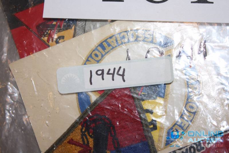 lot 181 image: Lot of (3) 5th Division Memorabilia Including 5th Armored Division Patch Sticker The Road To Germany Book.