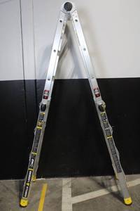 lot A-32 image: Gorilla Ladders Aluminum Multi-Position Ladder Type IA 300 lb Capacity
