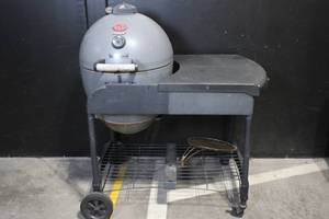 lot A-46 image: Char-Griller Akorn Kamado Charcoal Grill and Smoker with Side Table