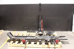 lot A-58 image: Heavy-Duty Vehicle Wheel Lift with Draw-Tite Hitch and Hydraulic Jack