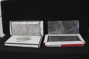 lot 65 image: MIKE 12x24 Inch Glazed Porcelain Tiles in Gray Marble Finish, Set of Boxes