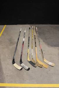 lot 78 image: Set of 5 Assorted Adult Hockey Sticks