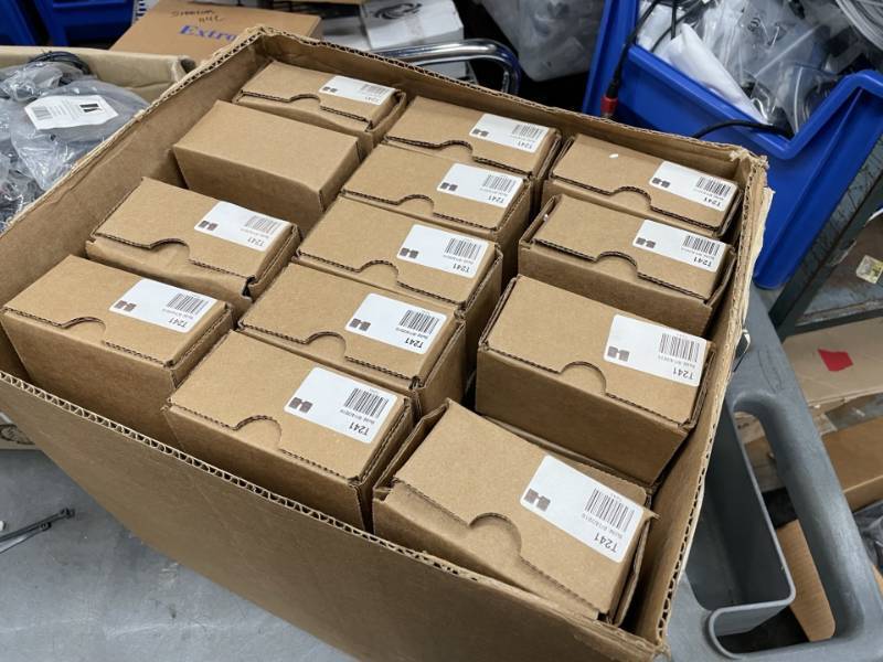 lot 45 image: (48) LARGE LOT of NEW Heckler T241 Power-over-Ethernet PoE Apple iPad Lightning Connector Splitters