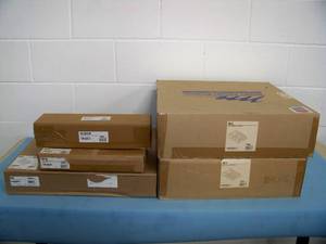 lot 81 image: Middle Atlantic Rack Accessories (Shelves, Power Distribution Unit, Slim Power Strip) - NEW IN BOX