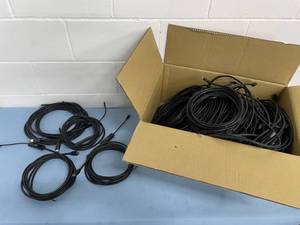 lot 92 image: (Entire box of Cables weighs 25 Pounds) LARGE LOT of Various Length USB-C to HDMI AudioVideo 4K Adapter Cables