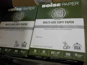 lot 108 image: Boise Paper 5000 Sheets 8.5 x 11 W...