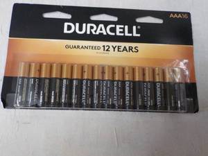 lot 132 image: 16 Duracell AAA Batteries...