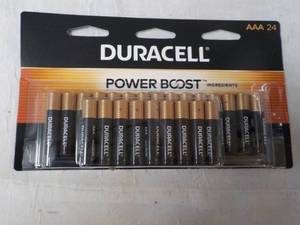 lot 133 image: 24 Duracell Power Boost AAA Batteri...