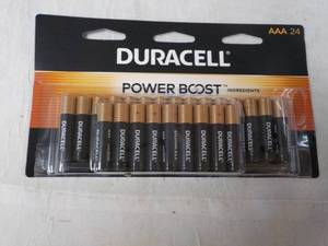 lot 134 image: 24 Duracell Power Boost AAA Batteri...
