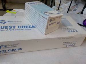 lot 138 image: 50 Books Pro Source Guest Check Boo...