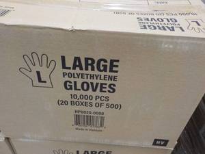 lot 171 image: Case of 10,000 Size Large Polyethyl...