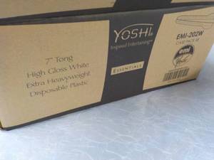 lot 174 image: Case of 48 Yoshi Plastic 7 Tongs...