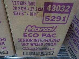 lot 179 image: Case of 6000 Marcal Interfolded Del...