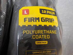 lot 187 image: 24 pair Firm Grip Polyurethane size...