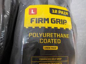 lot 188 image: 24 pair Firm Grip Polyurethane size...