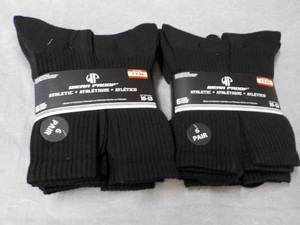 lot 191 image: 12 pair Wear Proof Black size 10-13...