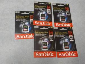5 San Disk Extreme Pro SDXC-UHS-1 C...