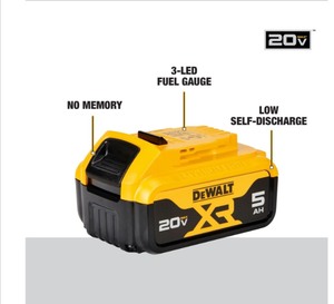 lot 7 image: DEWALT 20 Volt MAX 5.0Ah Lithium-Ion Battery