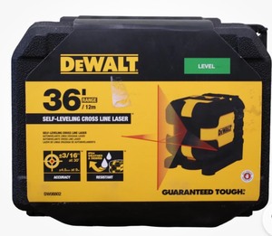 lot 12 image: Dewalt Laser -Red Cross Line Laser Level