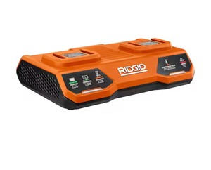 lot 34 image: Rigid- 18V Dual Port Simultaneous Charger