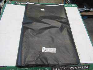 lot 104 image: NEW Vinyl Tarp - 6 x 100 Black  White Vinyl tarp -7 oz. Lightweight Duty
