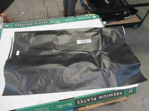 lot 107 image: NEW Vinyl Tarp - 4 x 90 Black  White Vinyl tarp - 7 oz. Lightweight Duty