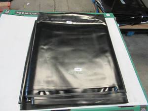 lot 116 image: NEW Vinyl Tarp - 5 x 71 Black  Black Vinyl tarp - 20 oz. Heavyweight Duty