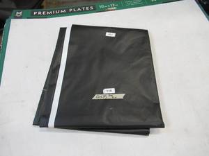 lot 118 image: NEW Vinyl Tarp - 12 x 15 Black  White Vinyl tarp - 7 oz. Lightweight Duty