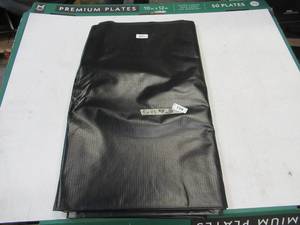 lot 119 image: NEW Vinyl Tarp - 5 x 45 Black  Black Vinyl tarp - 13 oz. Mediumweight Duty