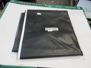 lot 121 image: NEW Vinyl Tarp - 15 x 17 Black  White Vinyl tarp - 13 oz. Mediumweight Duty