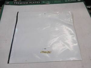 lot 125 image: NEW Vinyl Tarp - 9 x 16 Black  White Vinyl tarp - 7 oz. Lightweight Duty