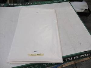lot 130 image: NEW Vinyl Tarp - 10 x 14 White  White Vinyl tarp - 13 oz. Mediumweight Duty