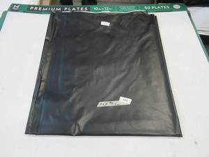 lot 133 image: NEW Vinyl Tarp - 10 x 16 Black  White Vinyl tarp - 7 oz. Lightweight Duty