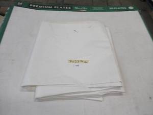 lot 145 image: NEW Vinyl Tarp - 7 x 27 White  White Vinyl tarp - 13 oz. Mediumweight Duty